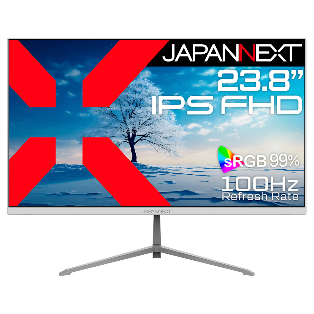JAPANNEXTジャパンネクスト 液晶ディスプレイ(23.8型/IPS(HIS)/フルHD 1920×1080/100Hz/14ms/HDR10/HDMI2.0/DP1.4/USB Type-C/
