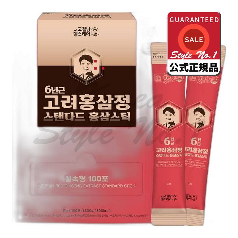 高鉄南ヘルスケア6年根高麗紅参錠スタンダード紅参スティック1.3kg