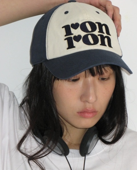 韓国 人気 [RONRON] LOGO BALL CAP ロゴ ボール キャップ Qoo10 ロンロン LOGO BALL CAP キャップ [