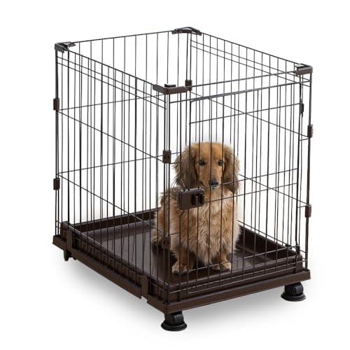 アイリスオーヤマ 犬 サークル 室内 コンビネーションサークル P-CS-470V ウォールナット 7,007円