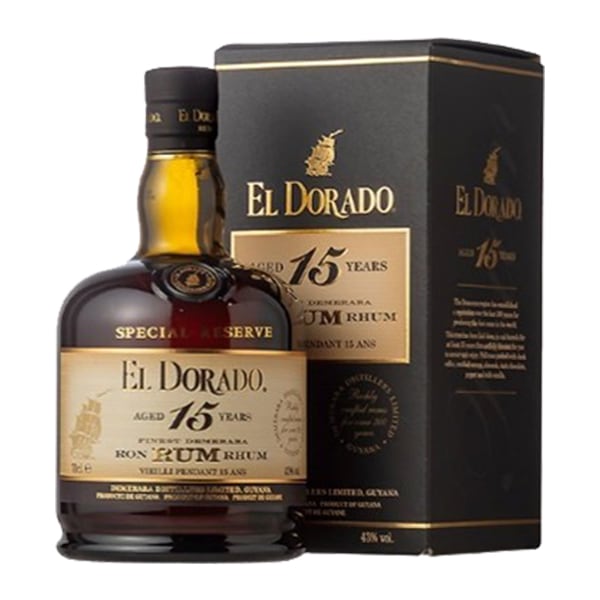 【正規品】エルドラード 15 年 ダークラム ガイアナ デメララ ラム 700ml 43％EL DORADO AGED 15 YEAR DARK DEMERARA RUM 700ml 43%