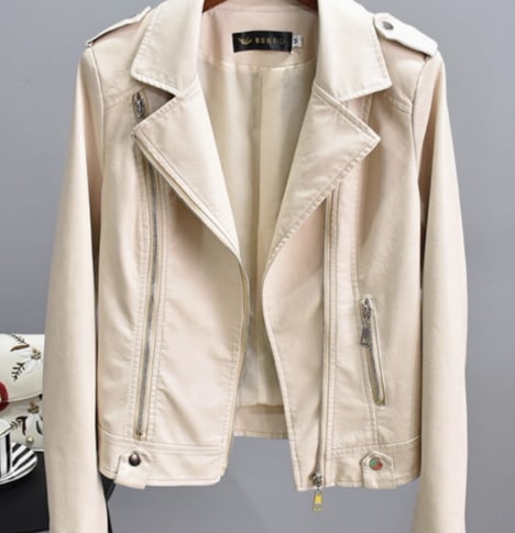 レディース ジャケット 上着 レザージャケット きれいめ シンプル カジュアル 上品 おしゃれ かっこいい レトロ アジアン こなれ感 ラフ メンズライク マニッシュ ボーイッシュ スポーティー