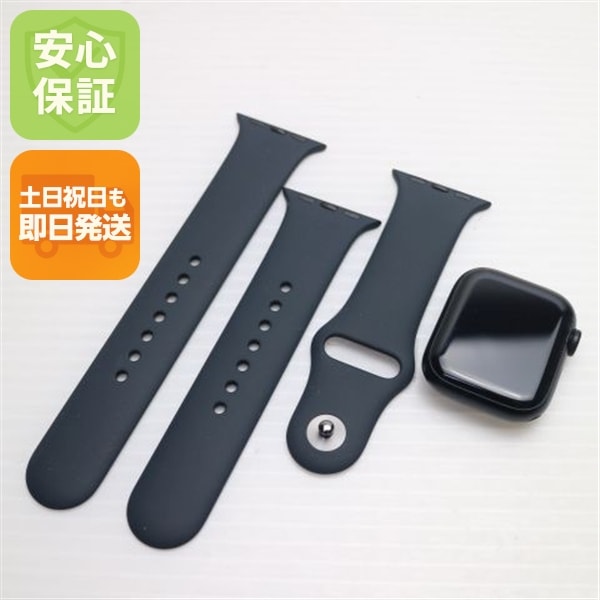 超美品 Apple Watch Series8 41mm GPS ミッドナイト スマホ 中古土日祝発送OK 即日発送　　 46