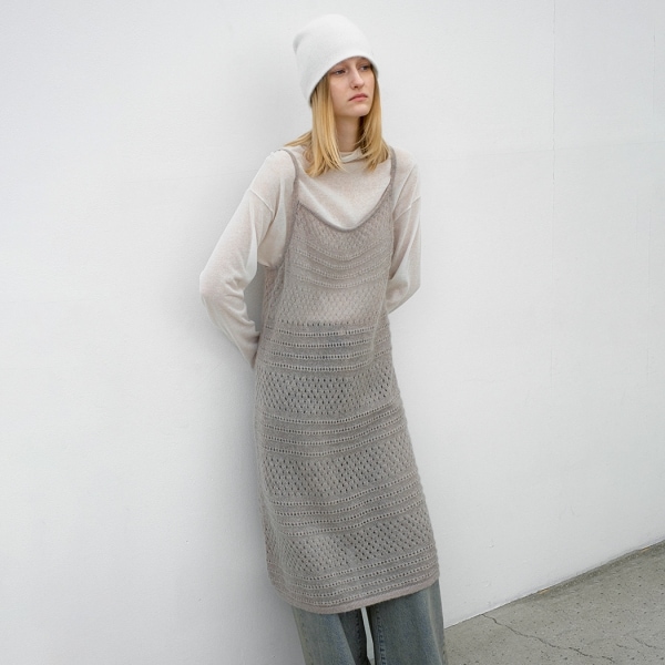 SOFT MOHAIR SKASHI KNIT DRESS(OP-6308)