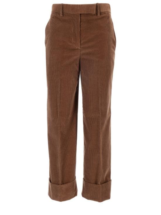 THOM BROWNE Women Straight Pants FTC400UF0957 210 BROWN
