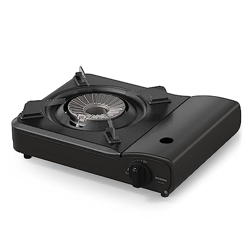 【ガス長持ち】 カセットコンロ チャコール 内炎式 省エネ ヒートパネル方式 圧力感知安全装置付き お手入れ簡単 卓上 鍋 すき焼き キャンプ 一人飯 持ち運び IGC-S1-H