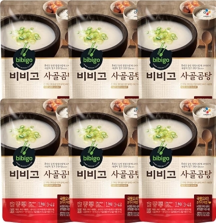 韓国産牛肉スープ ソルロンタン 牛骨コムタン 500g X 6