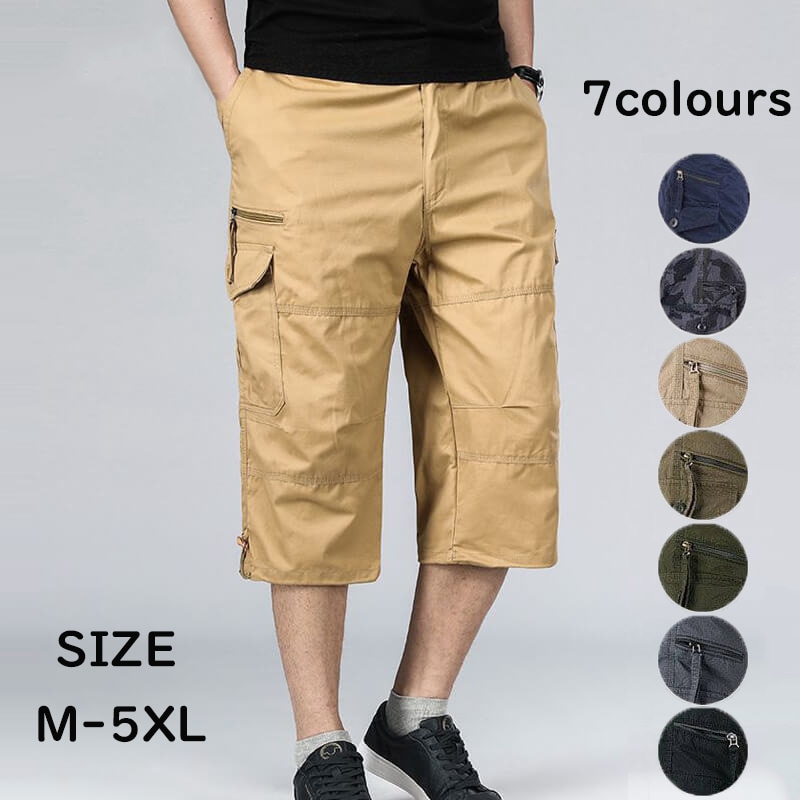 七分丈パンツ メンズ カーゴパンツ 薄手 クロップドパンツ ハーフパンツ 7分丈 イージーパンツ 夏 膝下 ショートパンツ ゆったり 夏用パンツ 4,815円