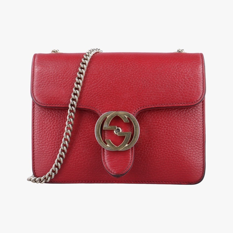 インターロッキングGレッドレザー510304I028135743中古