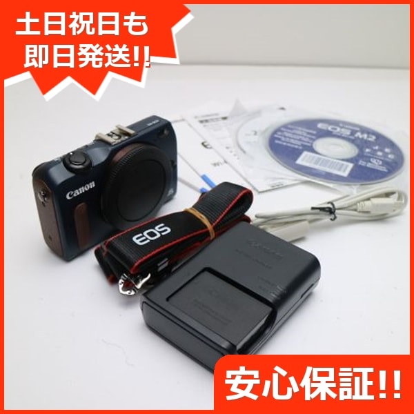 新品同様 EOS M2 ボディ ベイブルー ミラーレス一眼 Canon 24