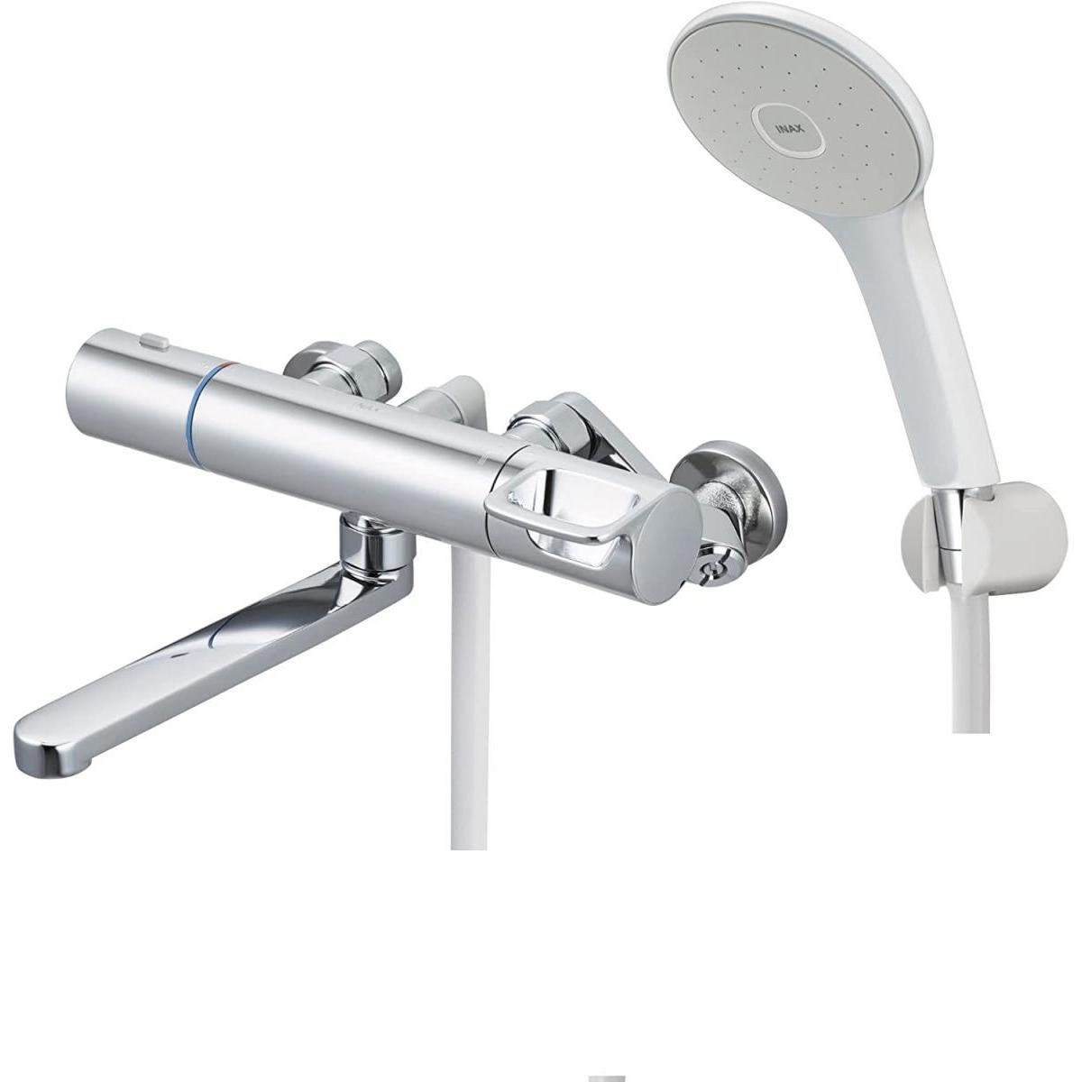 LIXIL(リクシル) INAX サーモスタットバス水栓 RBF-912E【一般地用】　浴室用水栓 大判シャワー メッキハンドル エコアクアシャワー