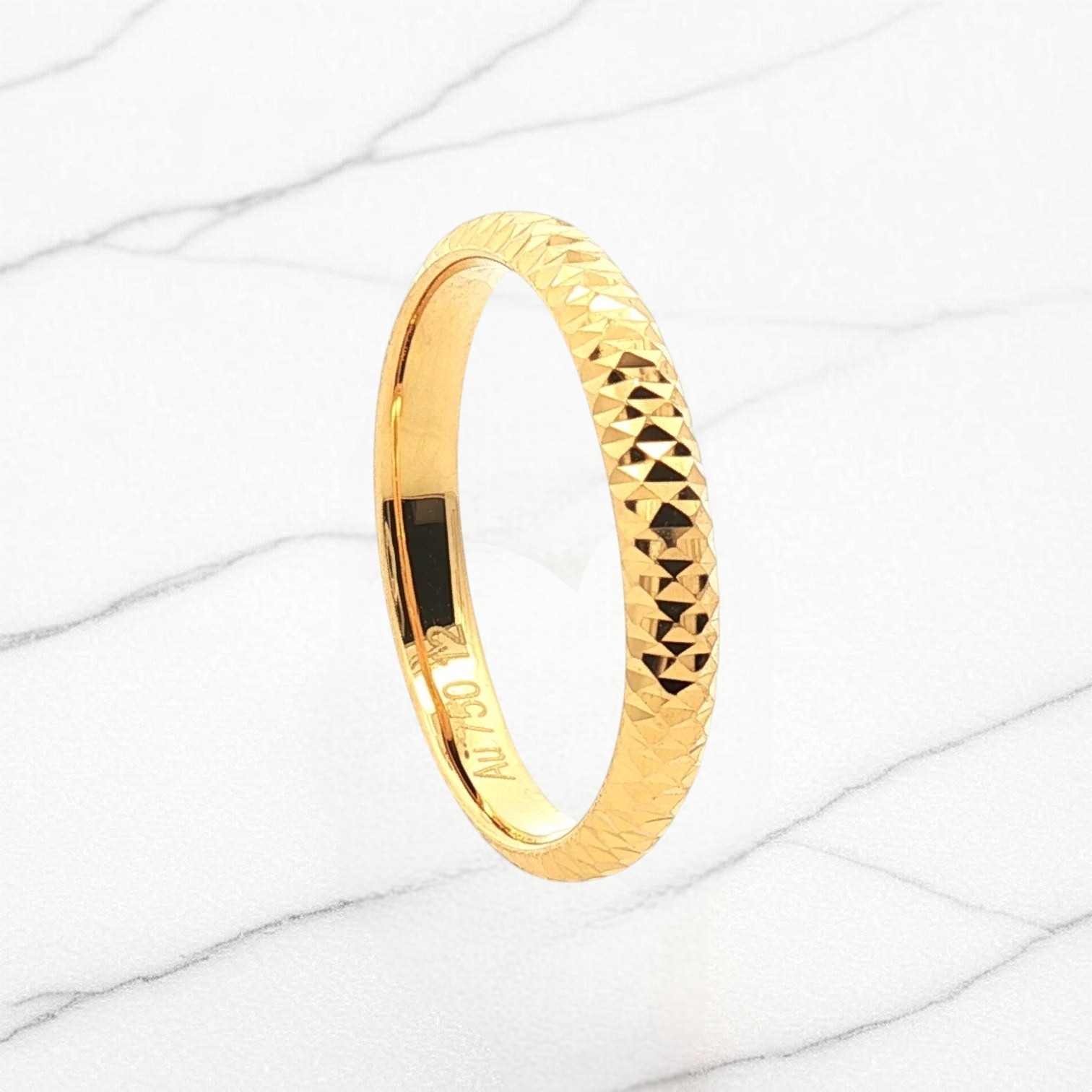 18K純金リング 軽くて繊細な軽量デザイン