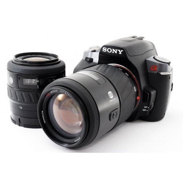 【中古】ソニー SONY α330 DSLR-A330 標準&望遠ダブルズームセット 美品 SDカード付き