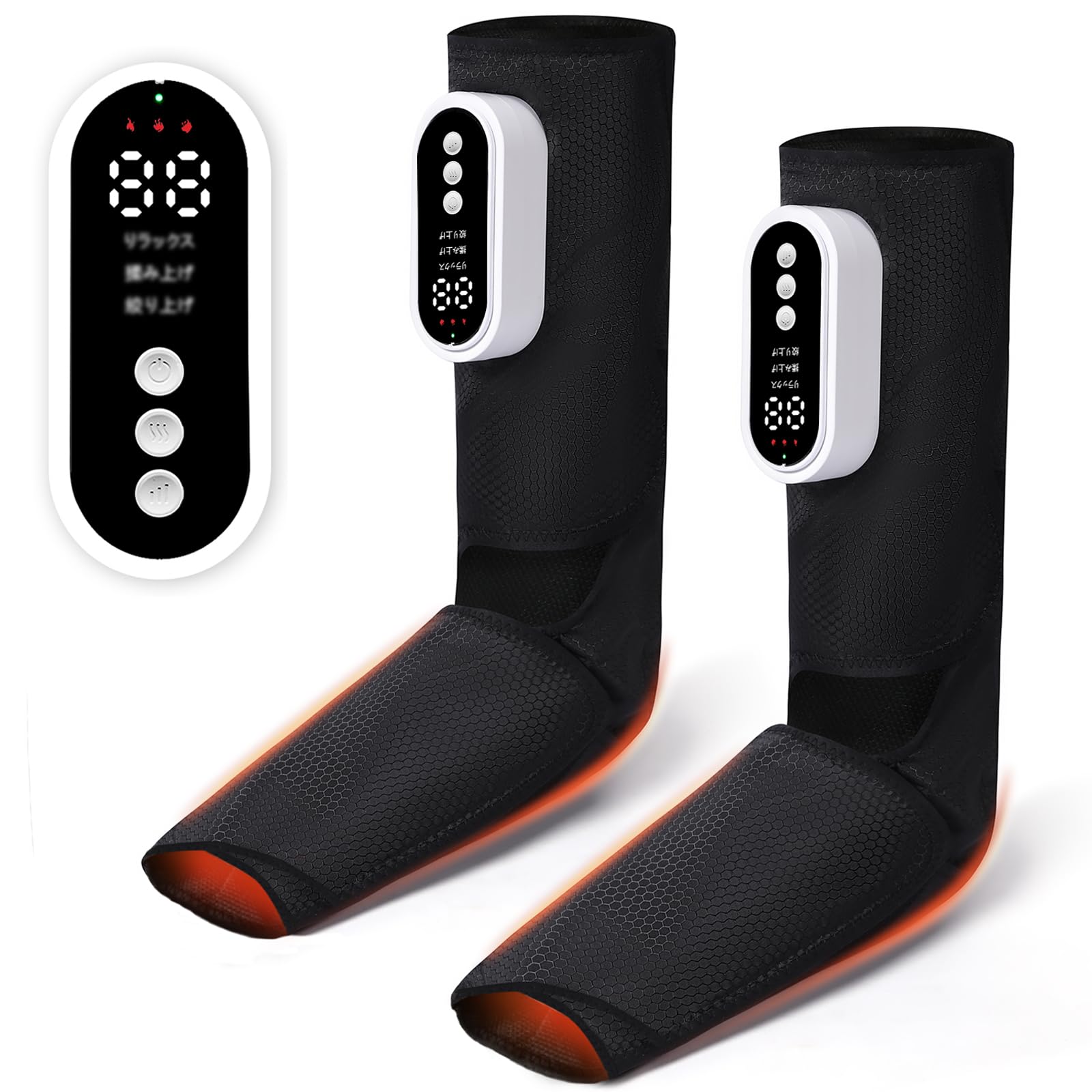 フットケア 2025年新型 足リラクセーション 2個セット 2つの大型連続大容量エアバッグ 足裏ぽかぽか ふくらはぎ すね対応 3段階足温感 3段階強度 3モード コードレス 充電式 リラックス タイ