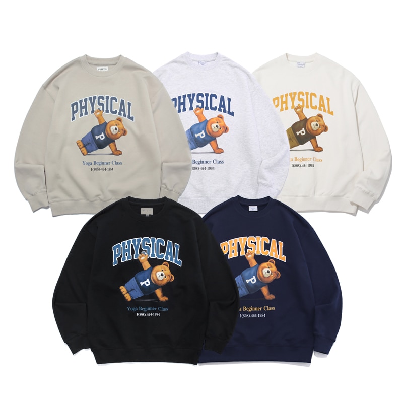 [チョユリ 着用] PHYPS YOGA BEGINNER CLASS CREWNECK 韓国 アイドル トレーナー かわいい オーバーサイズ