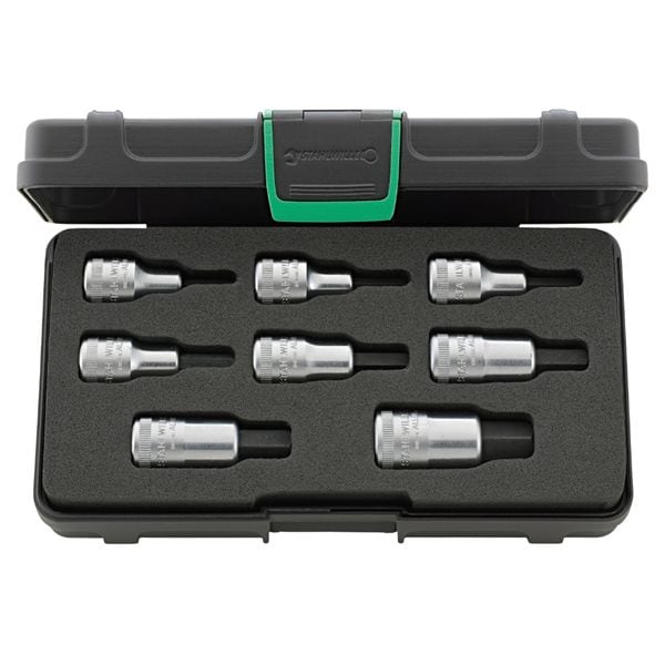 STAHLWILLE スタビレー 8点入 1/2SQ インヘックスソケットセット 六角 ケース付 全長230mm 54/8 工具 ツール DIY 作業工具