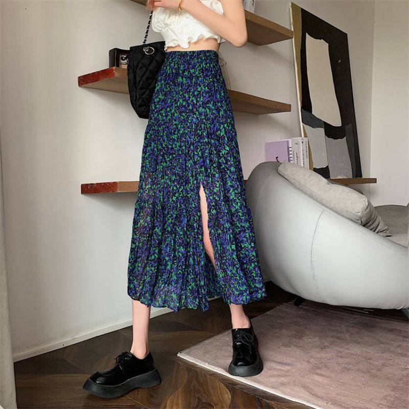 ボトムス ボトム おすすめ おしゃれ お洒落 激安 安い プチプラ スカート ロング スカート フレア スカート スリット スカート ハイ ウエスト ストレッチ マキシ丈 アンクル丈 lbo