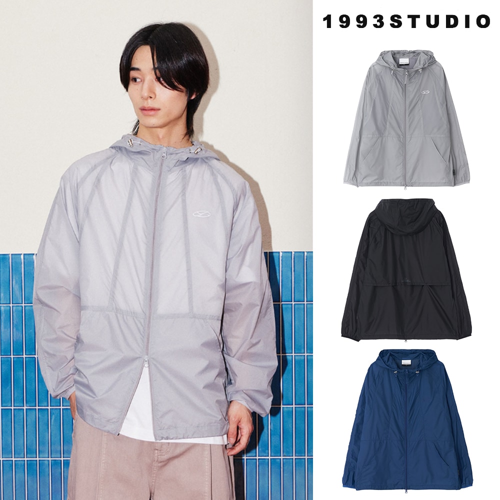[1993studio] Symbol Logo Sheer Windbreaker