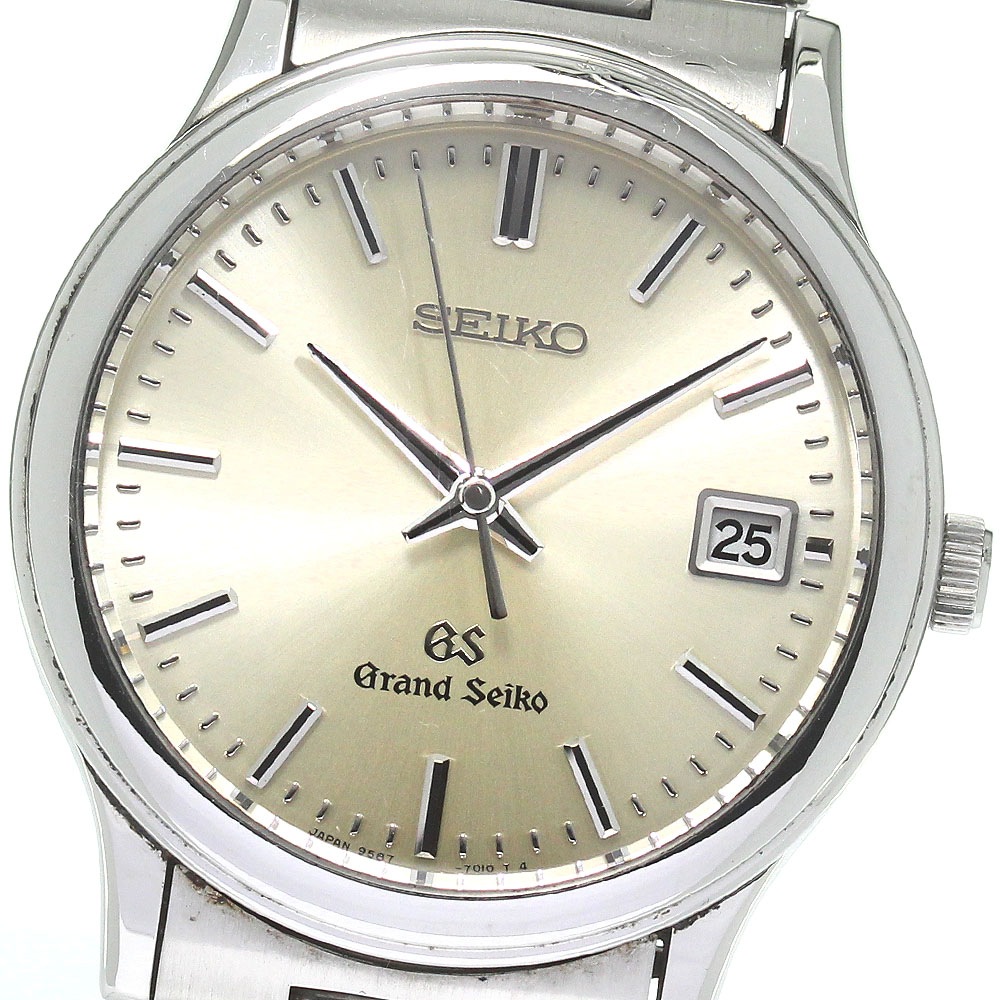 セイコー SEIKO 9587-7010/SBGS007 グランドセイコー デイト クォーツ メンズ 内箱付き_818603【中古】