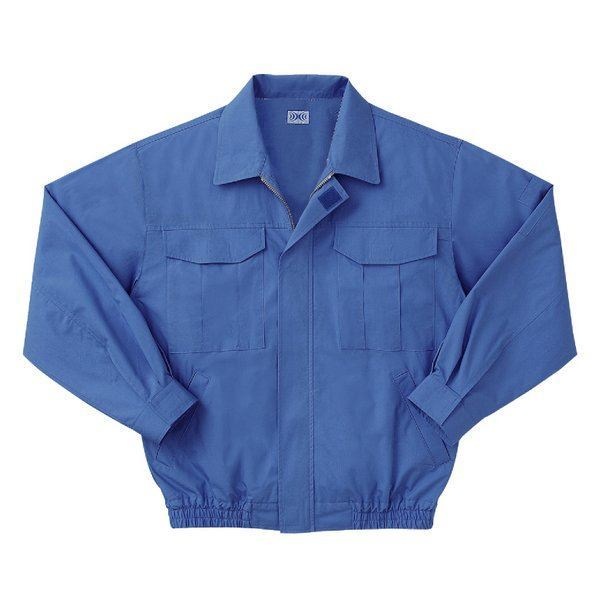 空調服 綿薄手長袖作業着 KU90550 [カラーライトブルー： サイズL] 服地のみ