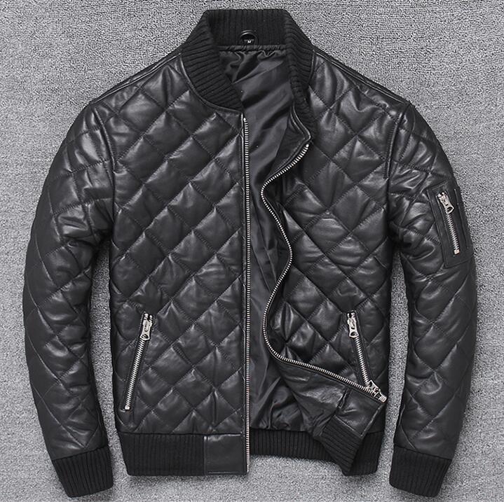 【即日発送】男性ライダース メンズジャケット ショートコート ブルゾン 上層羊の皮 中綿 レザーライダース 本革 男子ジャケット アウター防寒 防風manj322d