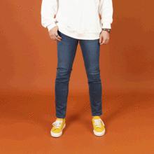 WBO1047 ヒドゥンバンディング デニムパンツ