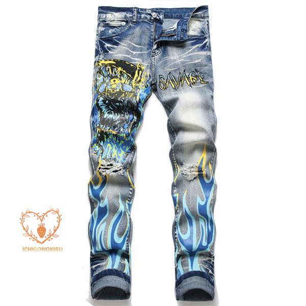 デニムパンツ メンズ ジーンズ デニムパンツ スキニーデニムパンツ デニム 美シルエット 細身 伸縮 ジーンズ ファッション 春秋