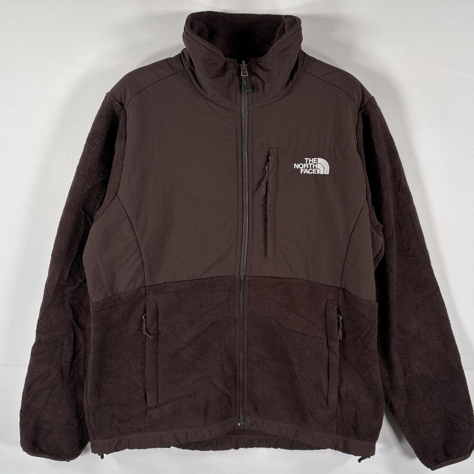 古着 フルジップフリースジャケット デナリ ワンポイントロゴ アウトドア M ブラウン レディース 5,225円