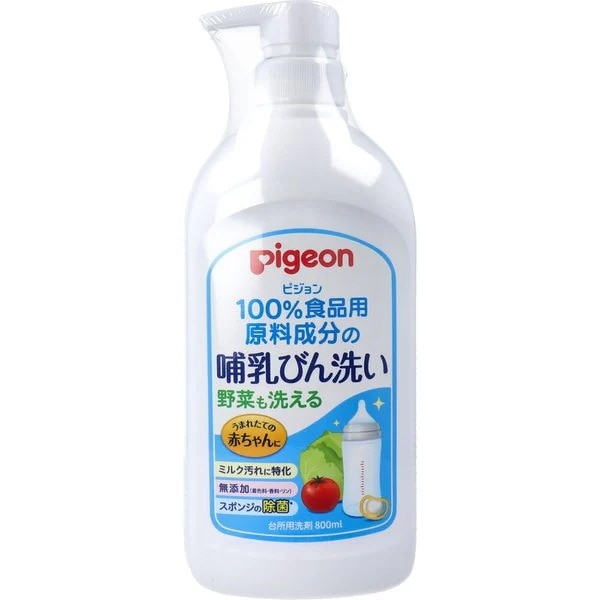 哺乳びん洗い 無添加 本体 800mL X4本
