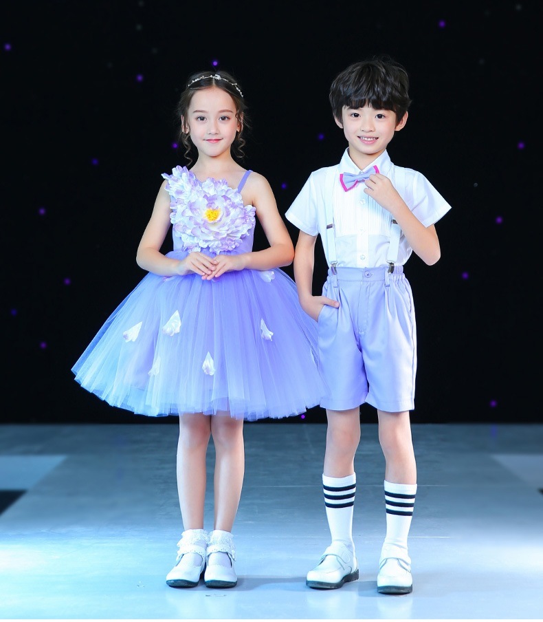 【超人気商品】 子供服 100-160cm ダンス衣装 キッズ合唱団体服 男女お揃い団服 ステージ演出服 司会者服キッズ ベビー