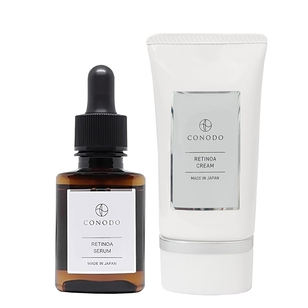 レチノール美容液 レチノールクリーム セット商品 【純粋レチノール原液 12％配合 バクチオール 配合 美容液】【純粋レチノール原液 バクチオール 配合 クリーム】高濃度 CONODO コノド