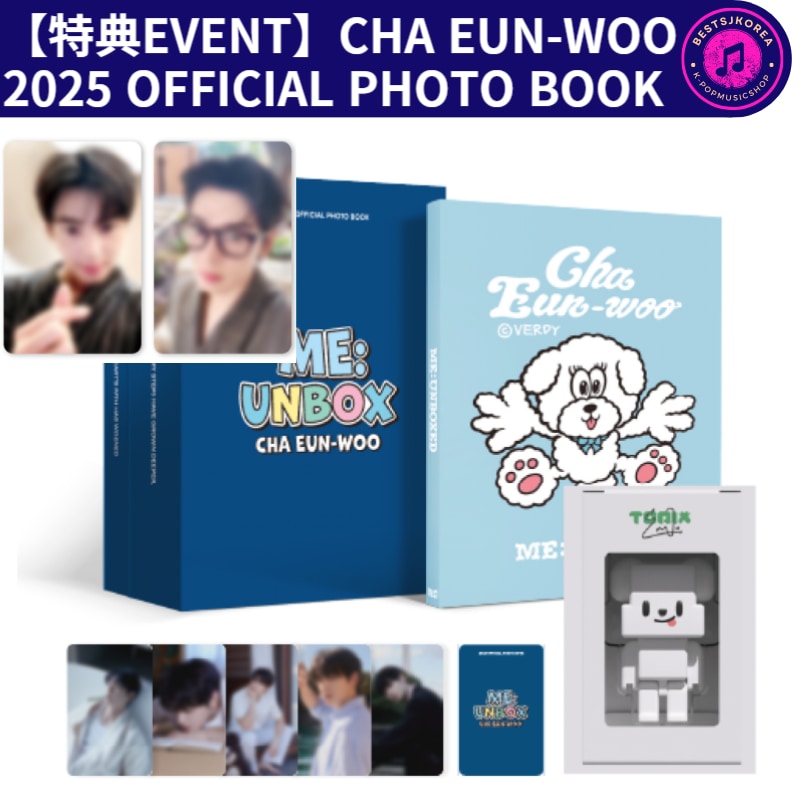 Cha eunwoo ME UNBOX with VERDY 2025年モデル 特典EVENT】CHA EUN-WOO 2025 OFFICIAL PHOTO BOOK with VERDY [ME