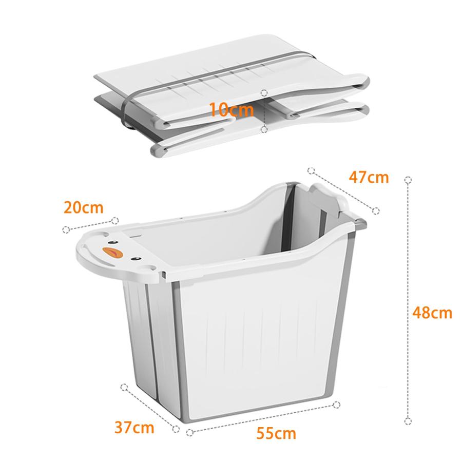 バスタブ 折り畳み浴槽 ポータブルバスタブ 組立不要 簡易浴槽 バスタブ 呂バケッツ 持運び便利 児童プール 収納簡単 設置簡単 滑り止め 浸漬式 SPA プール 入