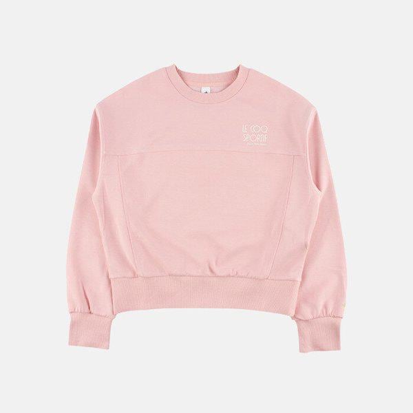 女性ルーズフィットダブルテンションクロップドスウェットシャツ QP322OFS71