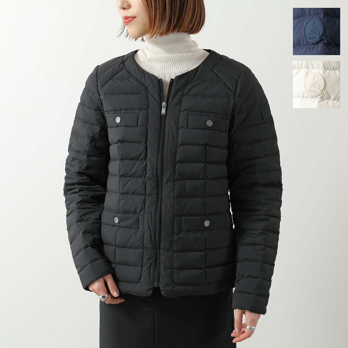 JOTT ジョット ライトダウンジャケット INGRID イングリット WDOW212546 レディース ノーカラー パッカブル仕様 撥水 カラー3色