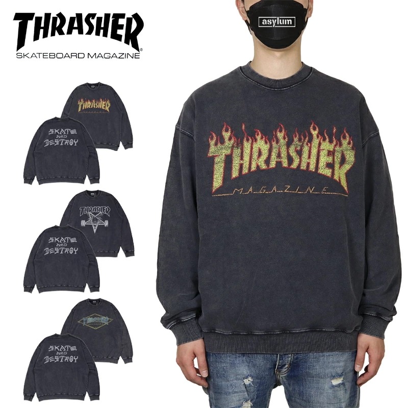 スラッシャー トレーナー THRASHER スウェット メンズ レディース ブランド 大きいサイズ 裏毛