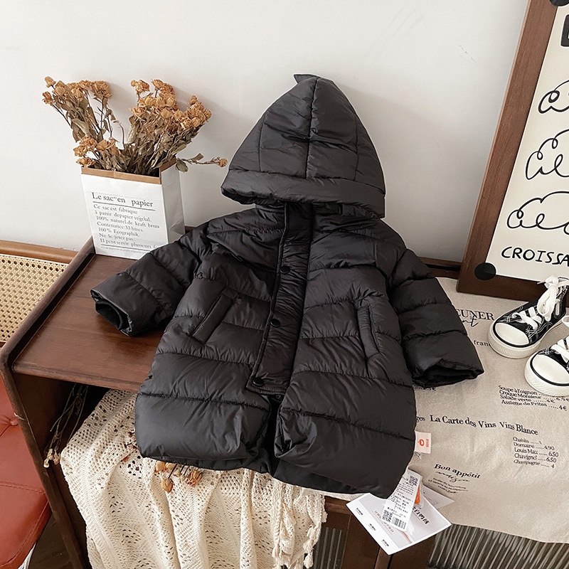 子供用ダウンジャケット冬の子供用ダウンジャケット新国標90白アヒル毛の赤ちゃん用フード付き子供用コート