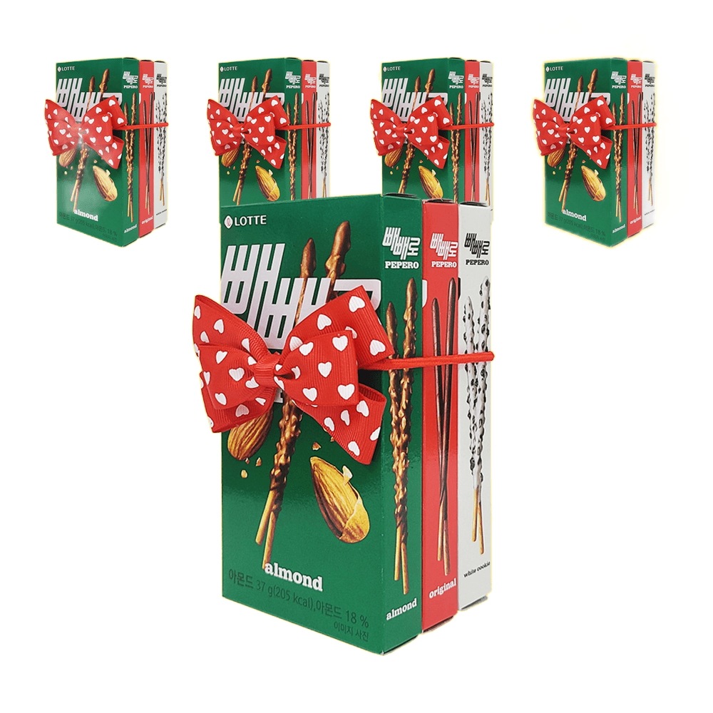 ポッキー 3種 混合 ハート リボン プレゼントセット x 5セット ポッキーデー