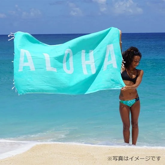 Hoa Kai Surf ターキッシュタオル ALOHA柄