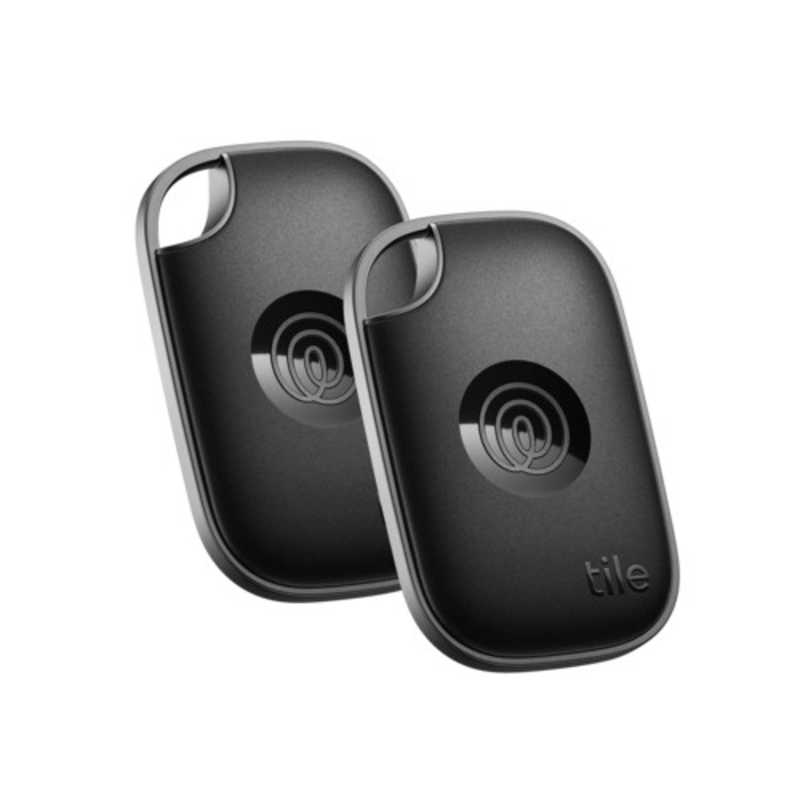 TILE　Life360 Tile Pro (2024) ブラック 2個パック/電池交換版(最大約1年)　RE-61012-AP