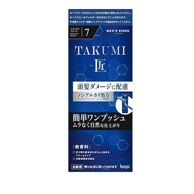 他サイト： ホーユー　Men’s Bigen(メンズビゲン)TAKUMI 7 ナチュラルブラック 7 ナチュラルブラックの商品画像