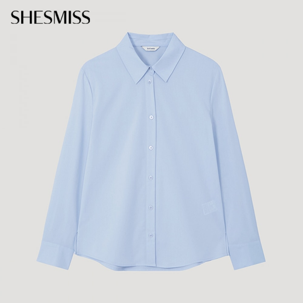 (Shes Miss) ベーシックスリムシャツ_swwstp12020_BL