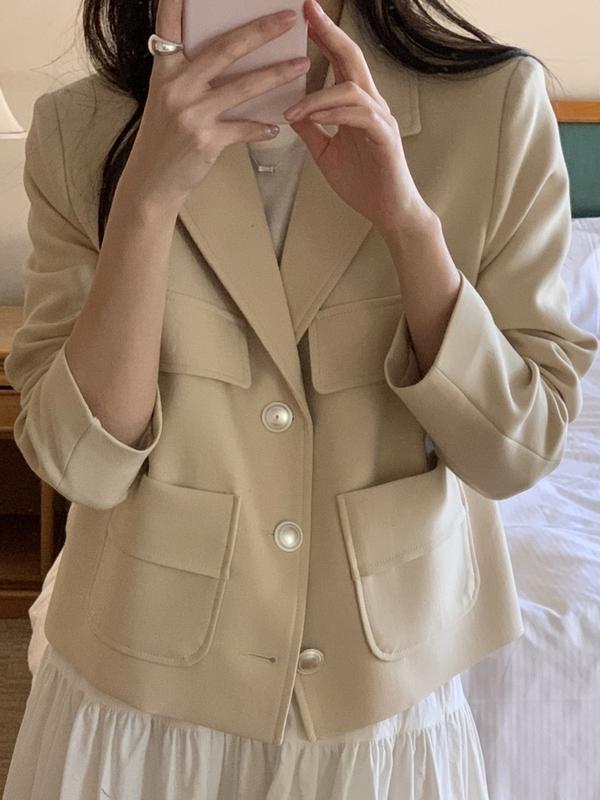 国内生産）オンエンオン無地スリーボタンJK（ 자체제작,26SS,春の新商品 6,895円