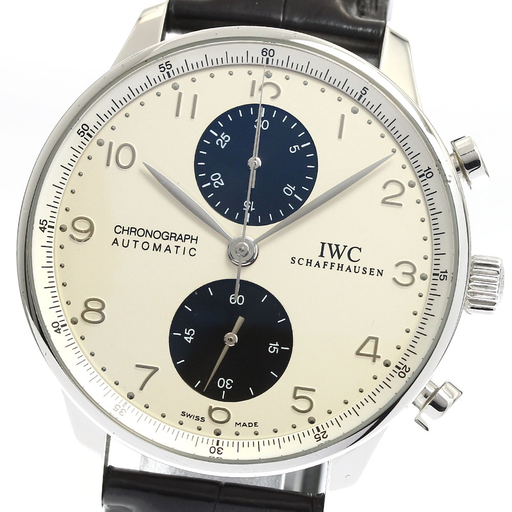 IWC SCHAFFHAUSEN IW371464 ポルトギーゼ クロノグラフ 自動巻き メンズ _885087【中古】