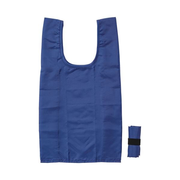 （まとめ） 丸玉工業 ジーナスECO コンパクトマイバッグ SS ネイビー 1枚 [x10セット]