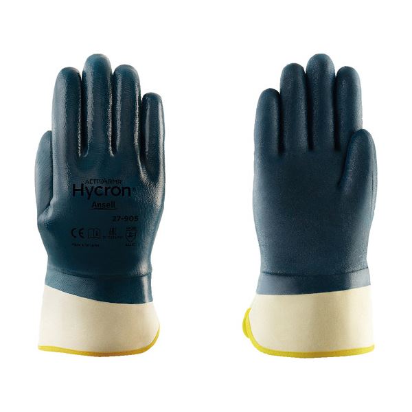 （まとめ） アンセル撥油ニトリルコーティング手袋 アクティブアーマー ハイクロン 27-905 XLサイズ 27-905-10 1双 [x2セット]