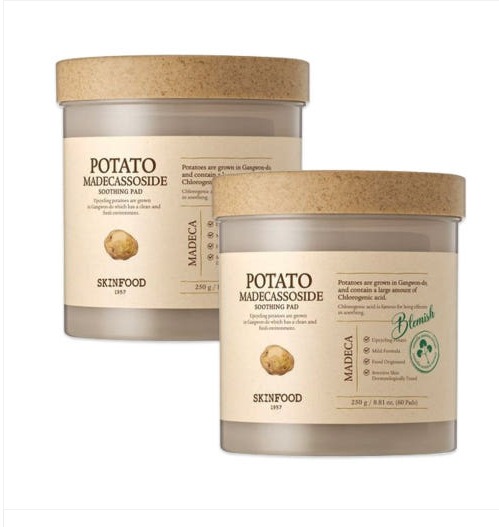 ポテト マデカソサイド スージングパッド企画（60枚+60枚）水分パック/肌鎮静パック/低刺激