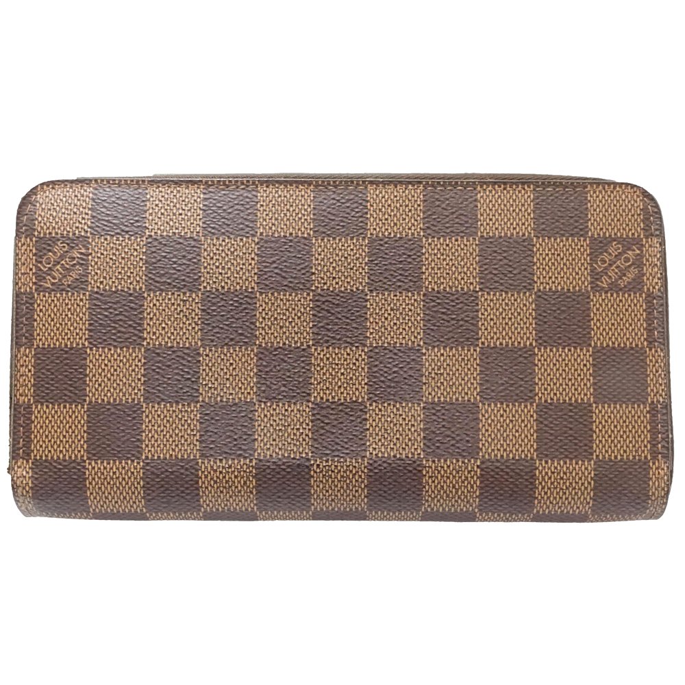 ダミエ ジッピーウォレット M60015 長財布 エベヌ/181385【中古】
