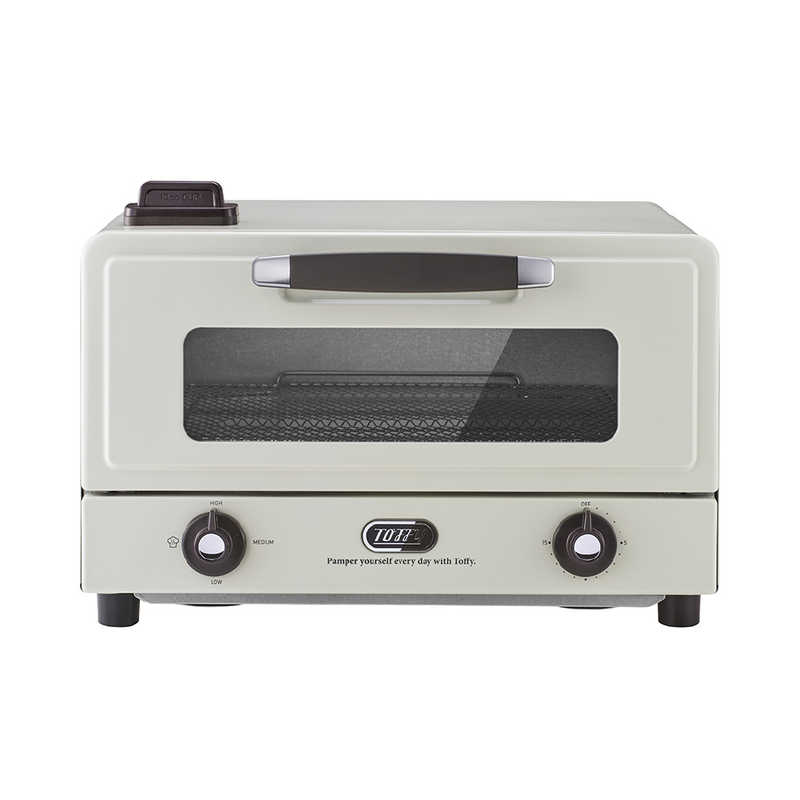 ラドンナ 遠赤スチームトースター Toffy 1250W/食パン4枚 アッシュホワイト K-TS6-AW