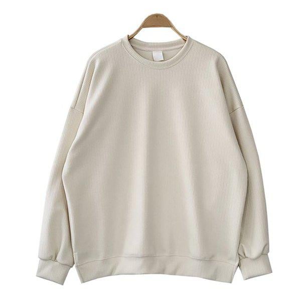 メンズ ビッグサイズ オーバーフィット スウェットシャツ リブ Tシャツ SDT142